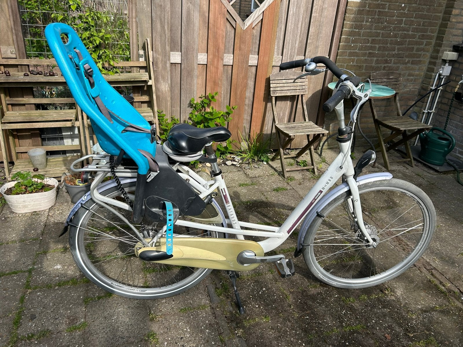 Batavus Mambo moederfiets + Yepp kinderzitje, Ophalen, Gebruikt, Velgrem, Batavus