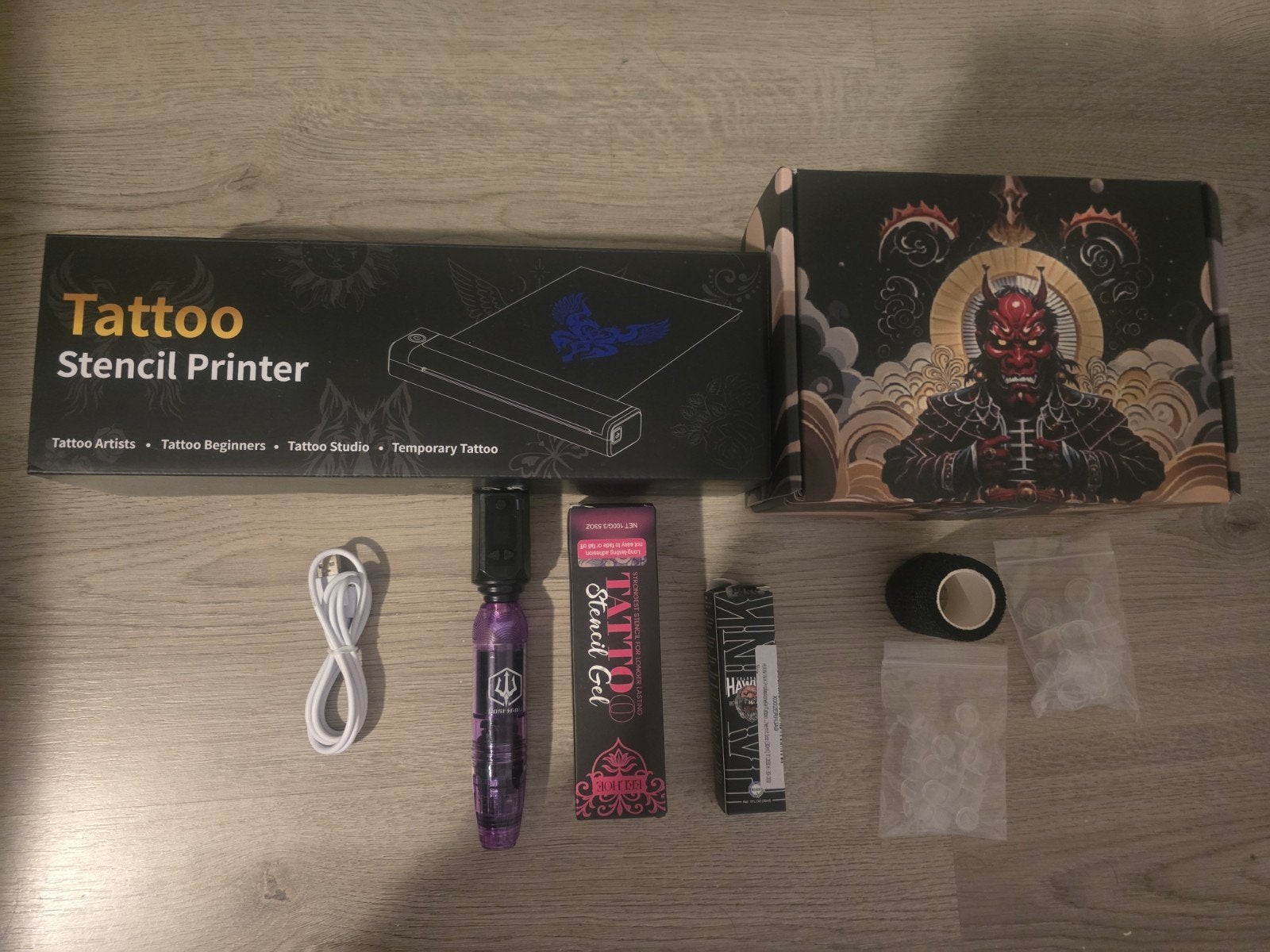 stencil printer + tattoo apparaat en benodigdheden, Ophalen, Zo goed als nieuw