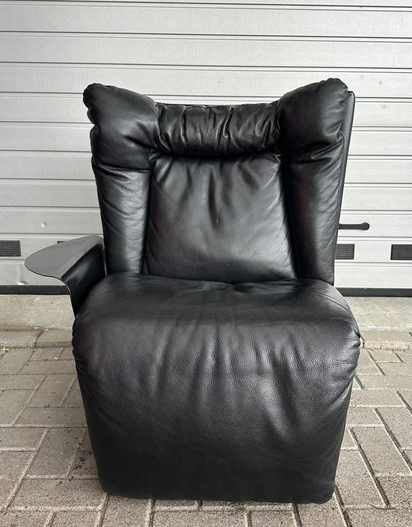 Cinova vintage lounge fauteuil, Ophalen, Zo goed als nieuw, 75 tot 100 cm, Leer