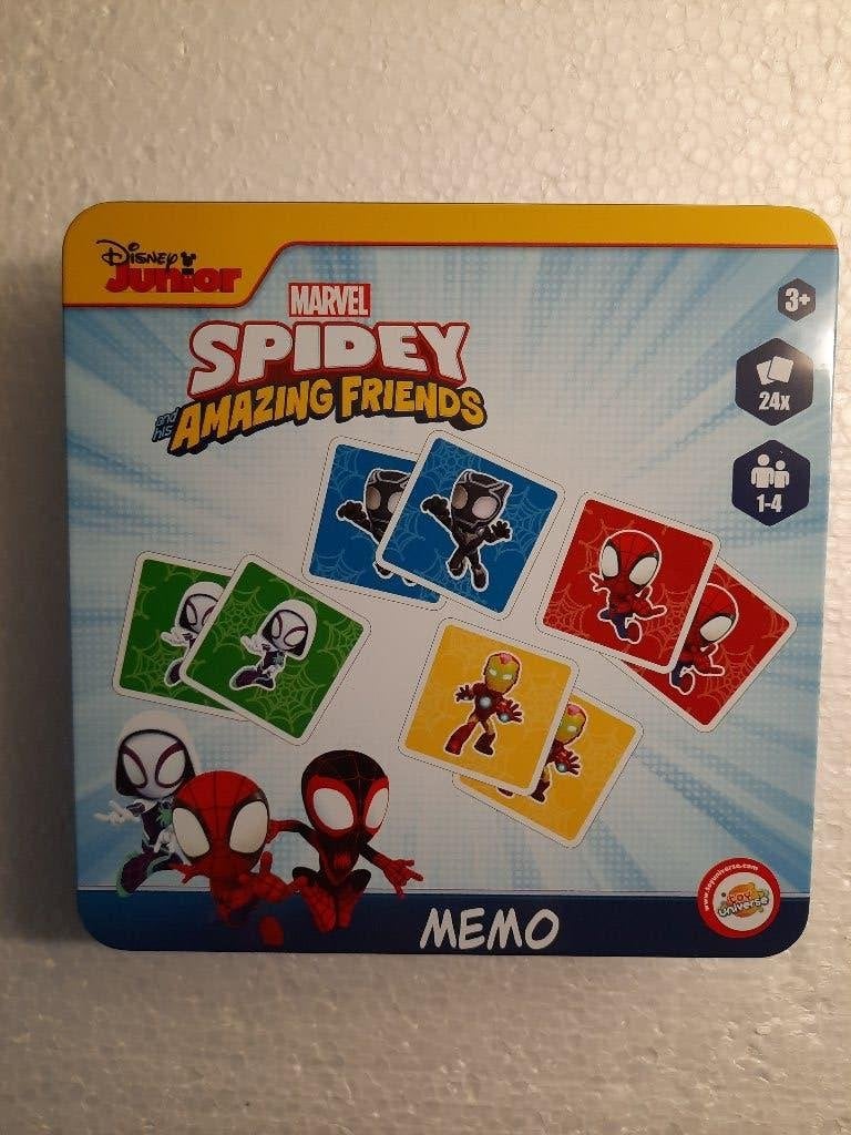 DISNEY JUNIOR MARVEL SPIDEY AMAZING FRIENDS MEMORY IN BLIK, Ophalen of Verzenden, Nieuw