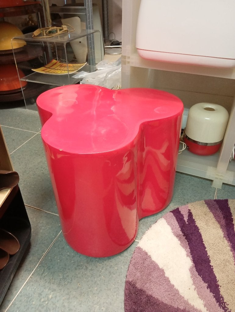 kunststof bijzet tafel kruk jaren 70 design space age retro, Ophalen, Kunststof, Gebruikt, ?