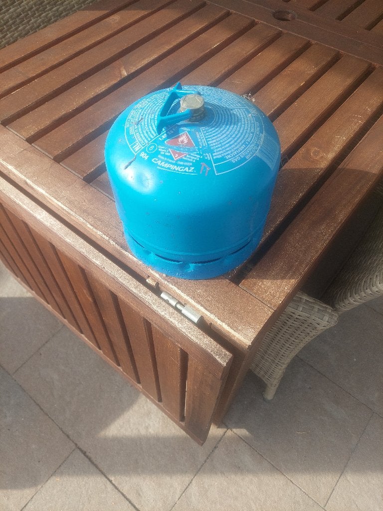 camping gasfles camping gaz, Ophalen, Gebruikt