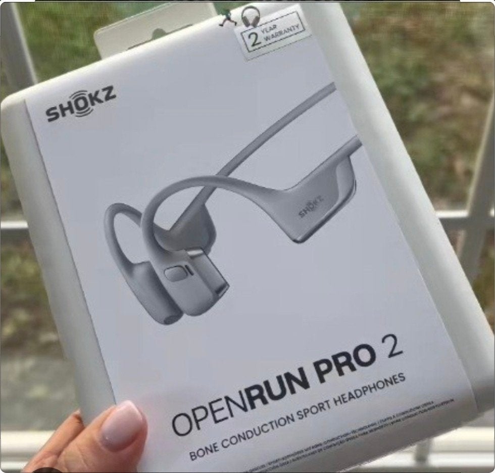 Shokz OpenRun Bone Conduction Sport Hoofdtelefoon, Overige merken, Ophalen of Verzenden, Zo goed als nieuw, Over oor (circumaural)