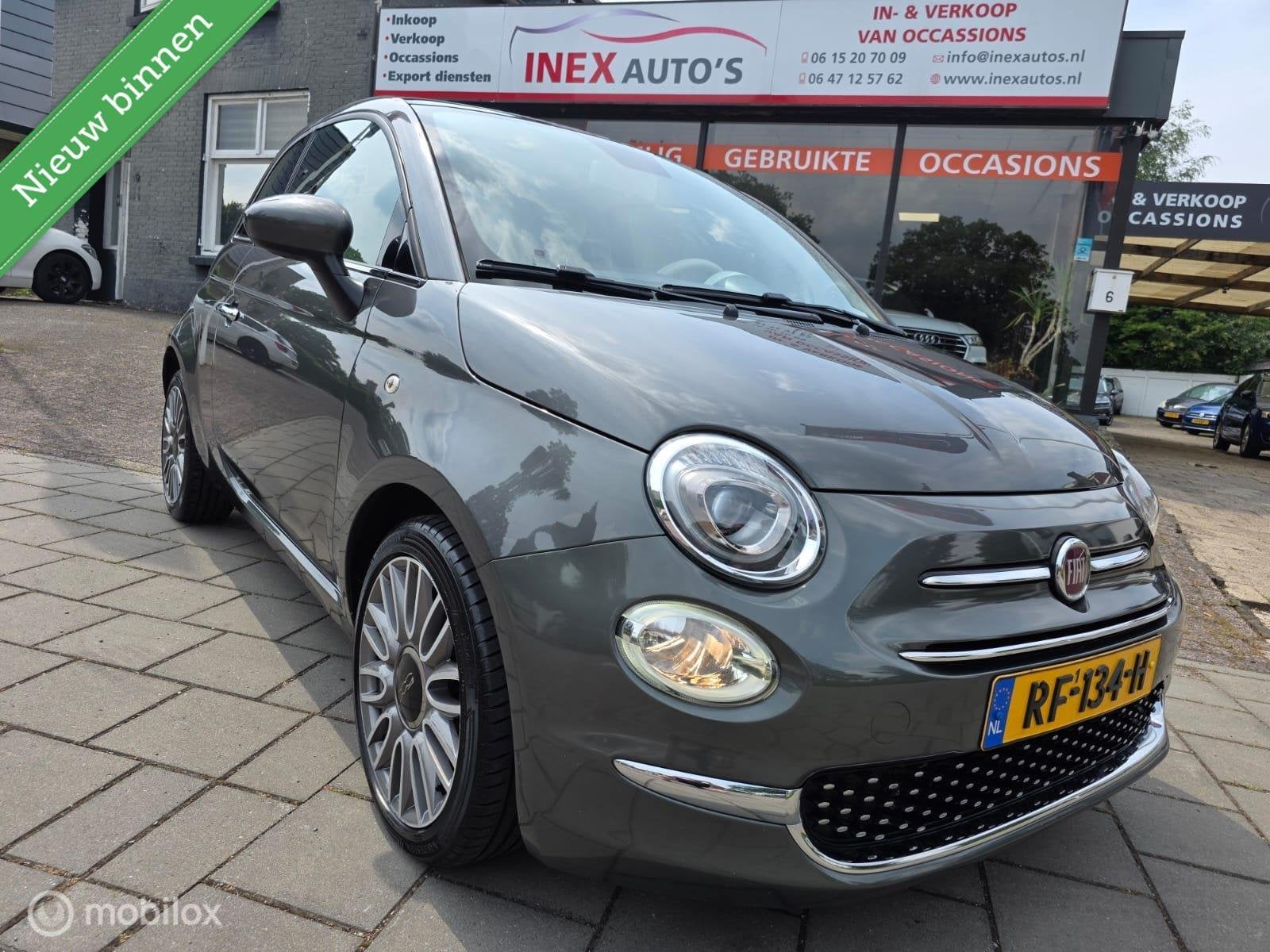 Fiat 500 0.9 Turbo Loung Navi Carplay Pdc Pano Dak Inclusief, Voorwielaandrijving, Gebruikt, 905 kg, Origineel Nederlands