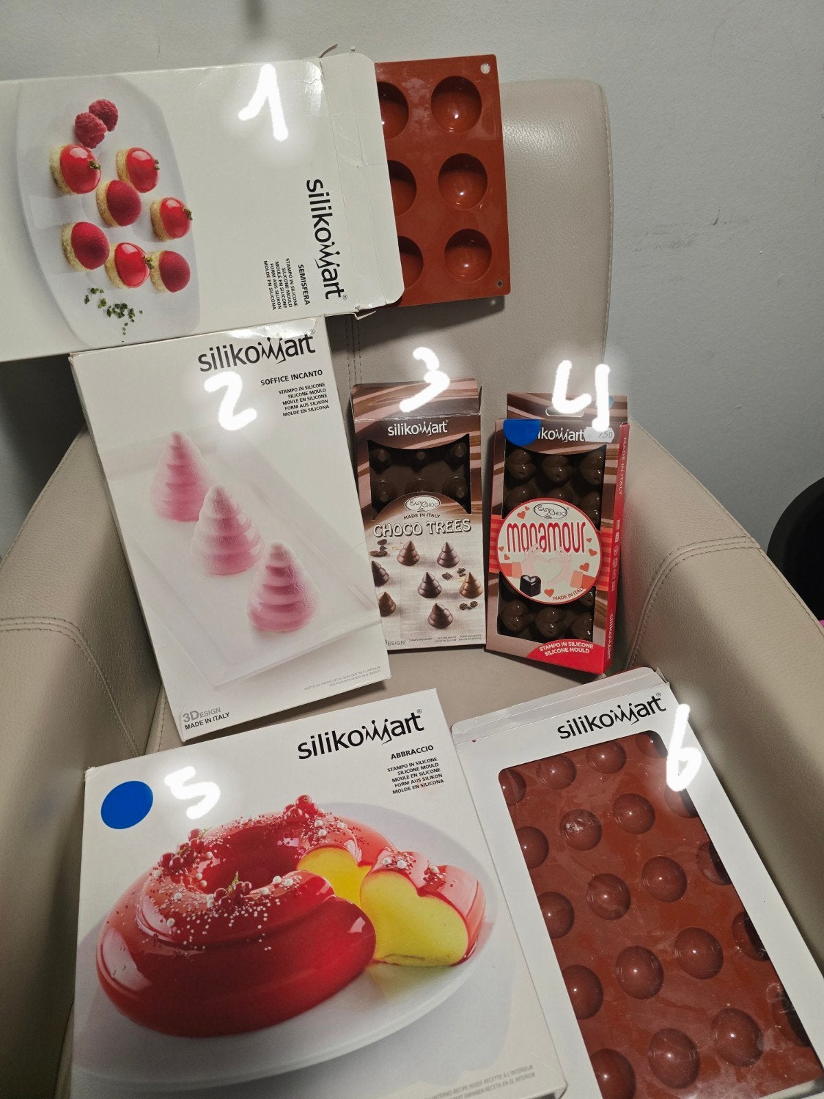 Silikomart Bakvormen Set - Diverse Siliconen Mallen, Ophalen of Verzenden, Nieuw, Taarten of Cupcakes, Bakvorm