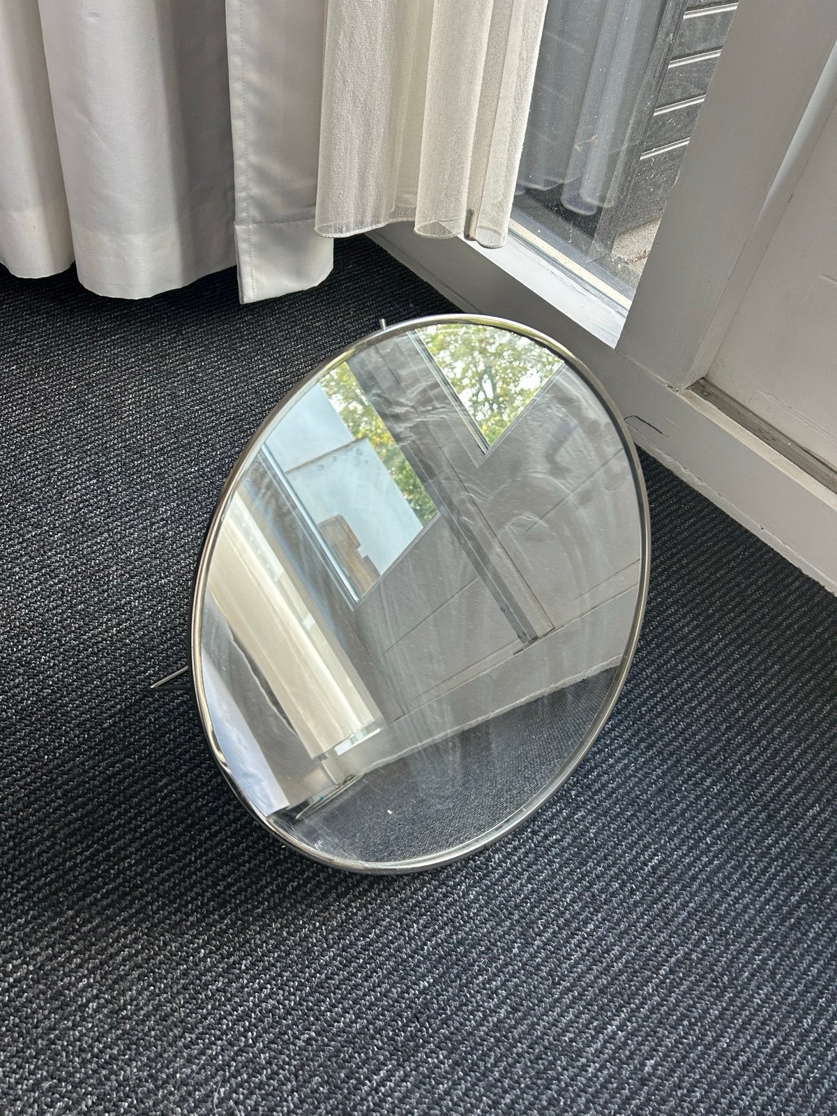 IKEA Grytås Spiegel, Rond, Zilverkleurig, 40 cm, Minder dan 50 cm, Rond, Ophalen of Verzenden, Zo goed als nieuw