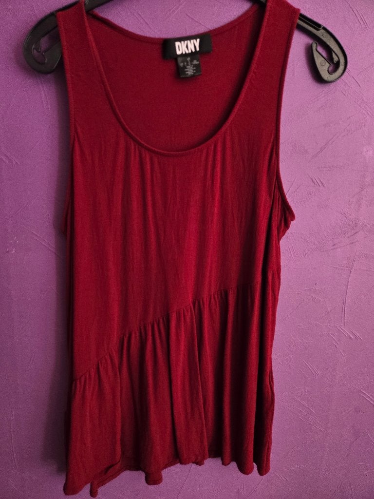 Bordeauxrode tuniek maat L, DKNY Donna Karan New York, Verzenden, Nieuw, Rood, DKNY