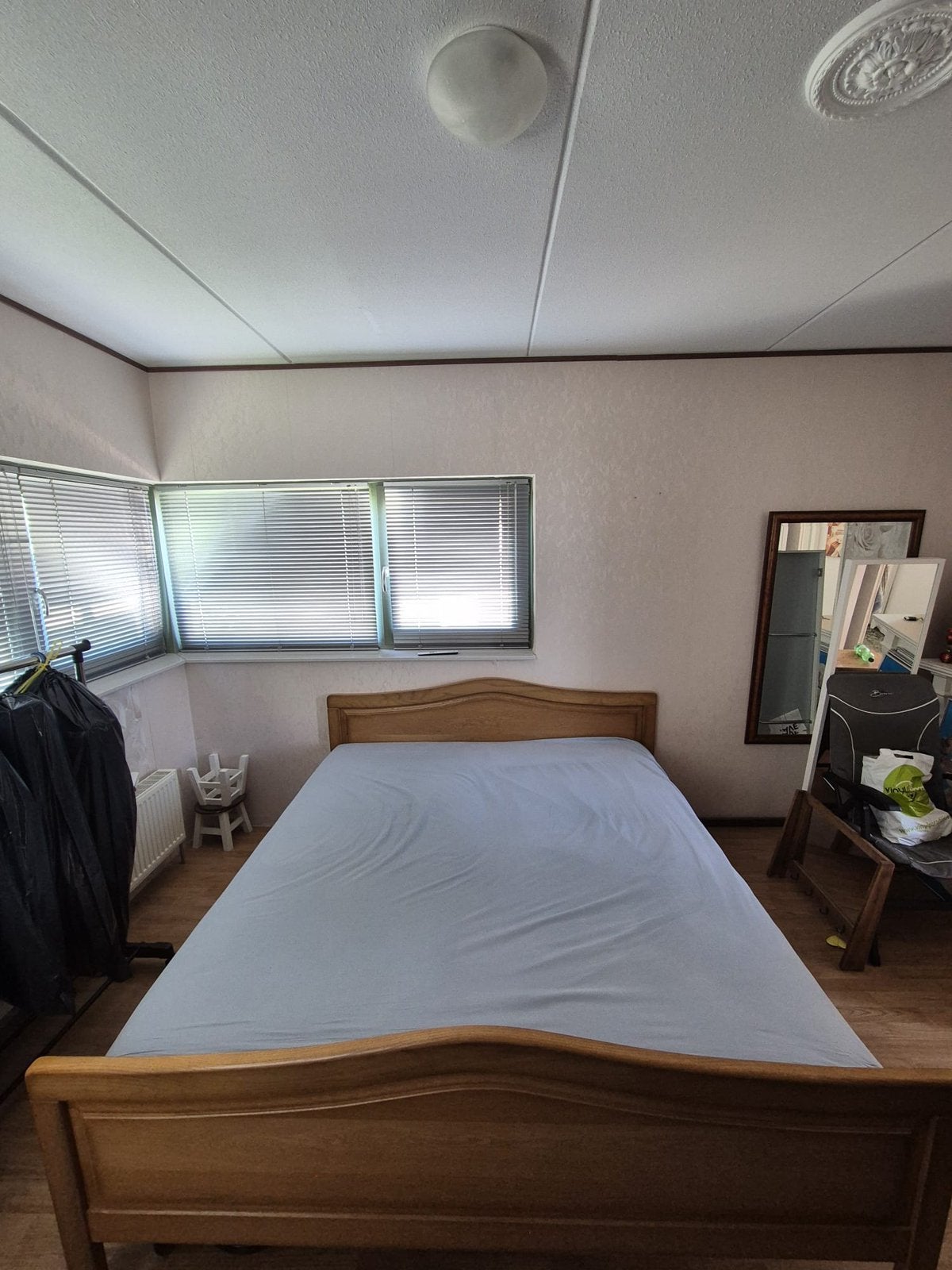 Twee persoons bed (180 x 200cm), Ophalen, Gebruikt, Bruin, Tweepersoons