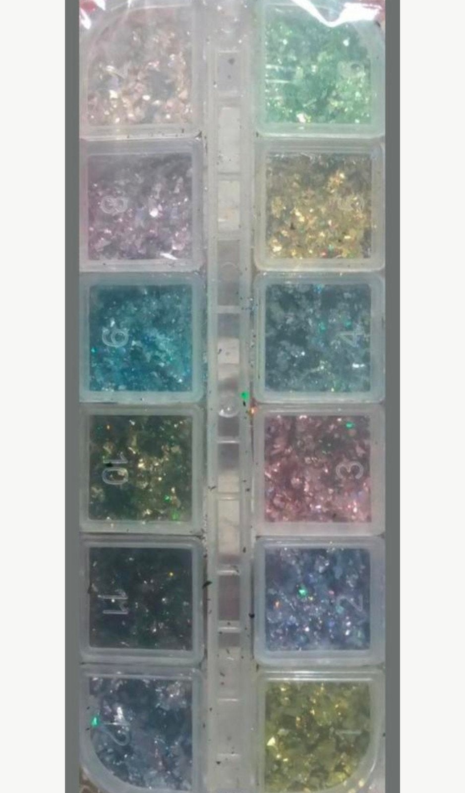Nagelflakes dunne folie holo knutselen, Overige kleuren, Nieuw, Ophalen of Verzenden, Handen en Nagels