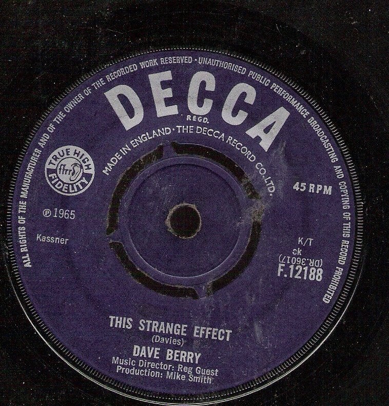 Dave Berry -This Strange Effect _ Now -1965 -ook VERZENDEN, Ophalen of Verzenden, Gebruikt, Pop