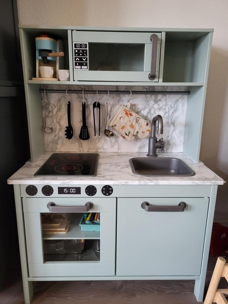 Ikea Duktig Speelkeuken - Gepimpt met Achterwand, Ophalen, Zo goed als nieuw, Jongen of Meisje