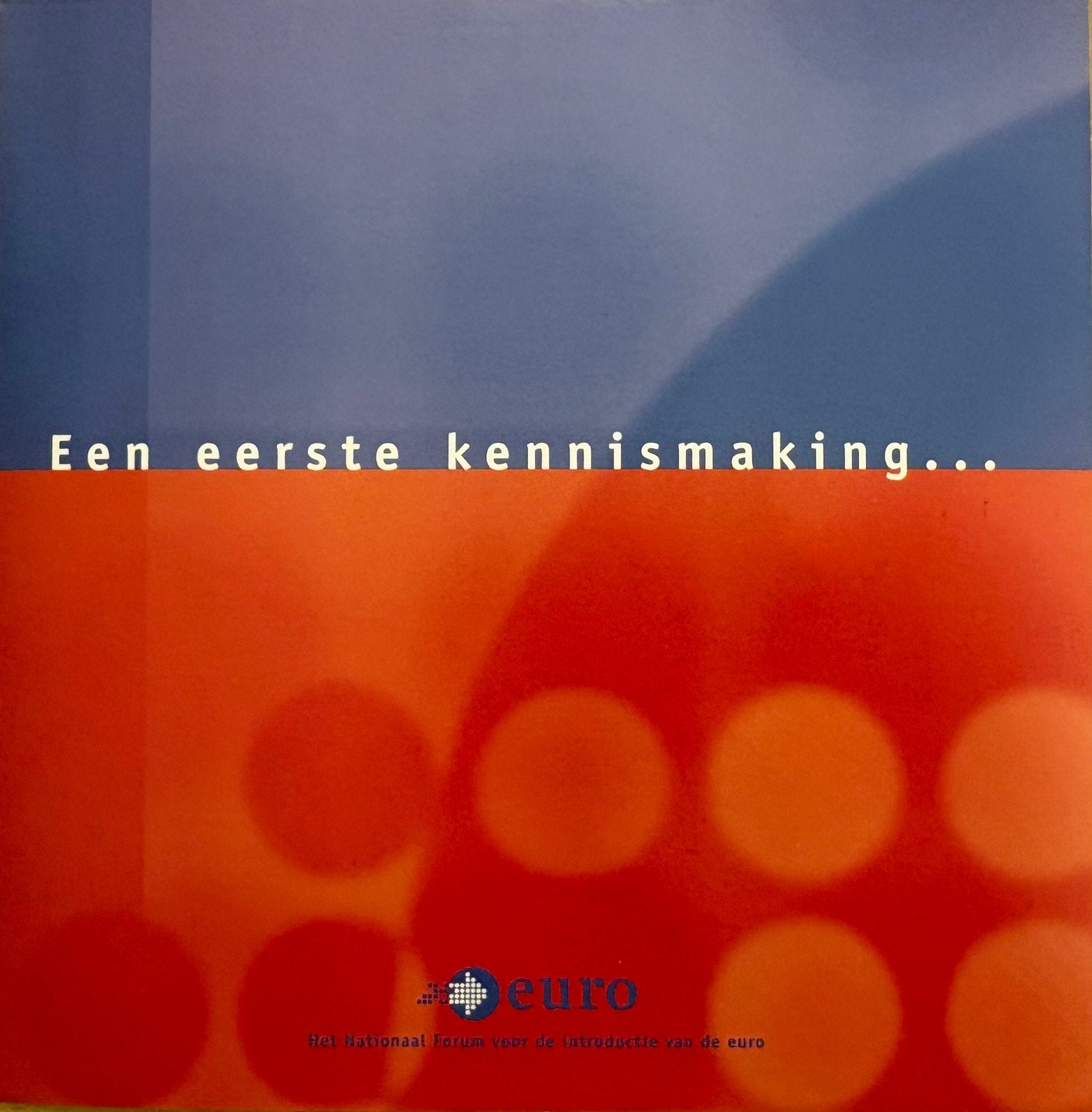 Eerste kennismaking met de euro, Postzegels en Munten, Ophalen of Verzenden, Nederland, Munten