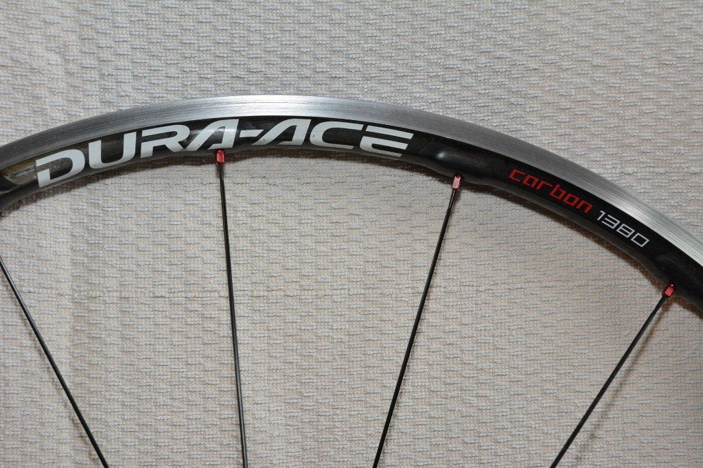 Carbon Dura Ace + Shimano WH R500 + Mavic Aksium Racefiets, Ligfiets, Gebruikt, Mavic, Carbon