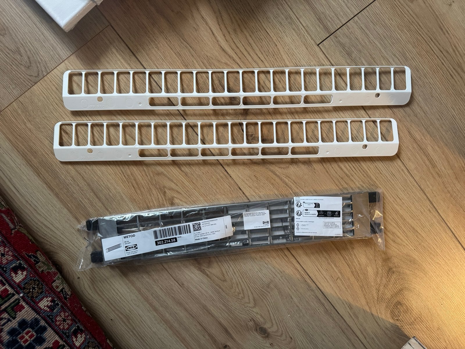 IKEA METOD Geventileerde plint, RVS, 60 cm, Ophalen, Nieuw