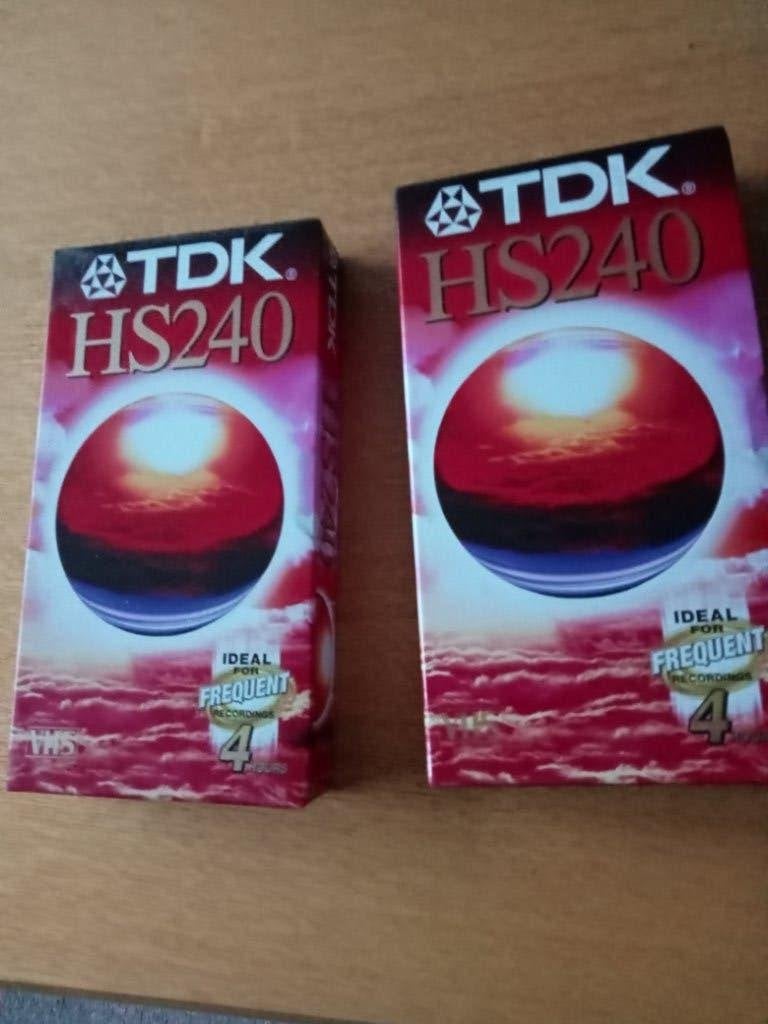 Nieuwe TDK HS240 VHS videobanden (nog in plastic), Ophalen, Alle leeftijden, Overige genres, Nieuw in verpakking