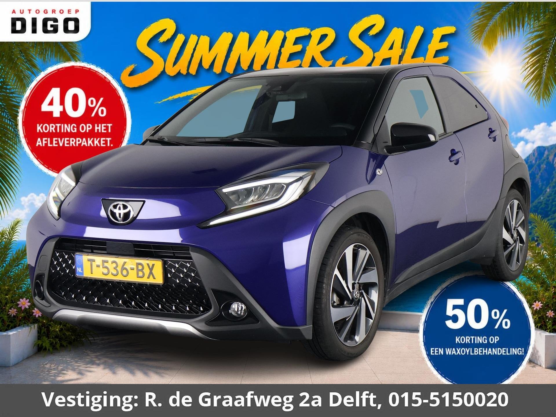 Toyota Aygo X 1.0 VVT-i MT Envy | JBL Audio | Navigatie | Cr, Gebruikt, Automatische klimaatregeling, Leder en Stof, Origineel Nederlands