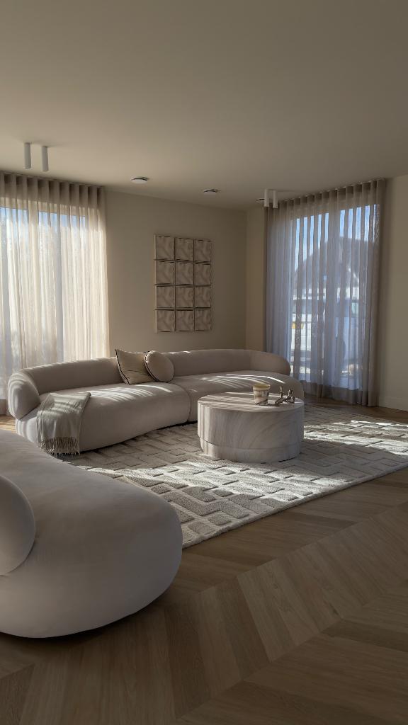 Westwing bank Alba, Huis en Inrichting, Banken | Bankstellen, Ophalen, 100 tot 125 cm, 300 cm of meer, Japandi Art Deco
