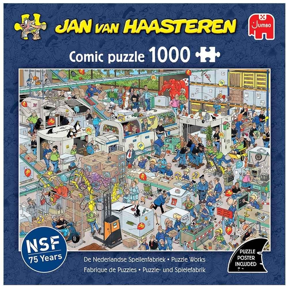 Jan van Haasteren -  De Nederlandse Spellenfabriek, Hobby en Vrije tijd, Denksport en Puzzels, Ophalen, 500 t/m 1500 stukjes, Zo goed als nieuw