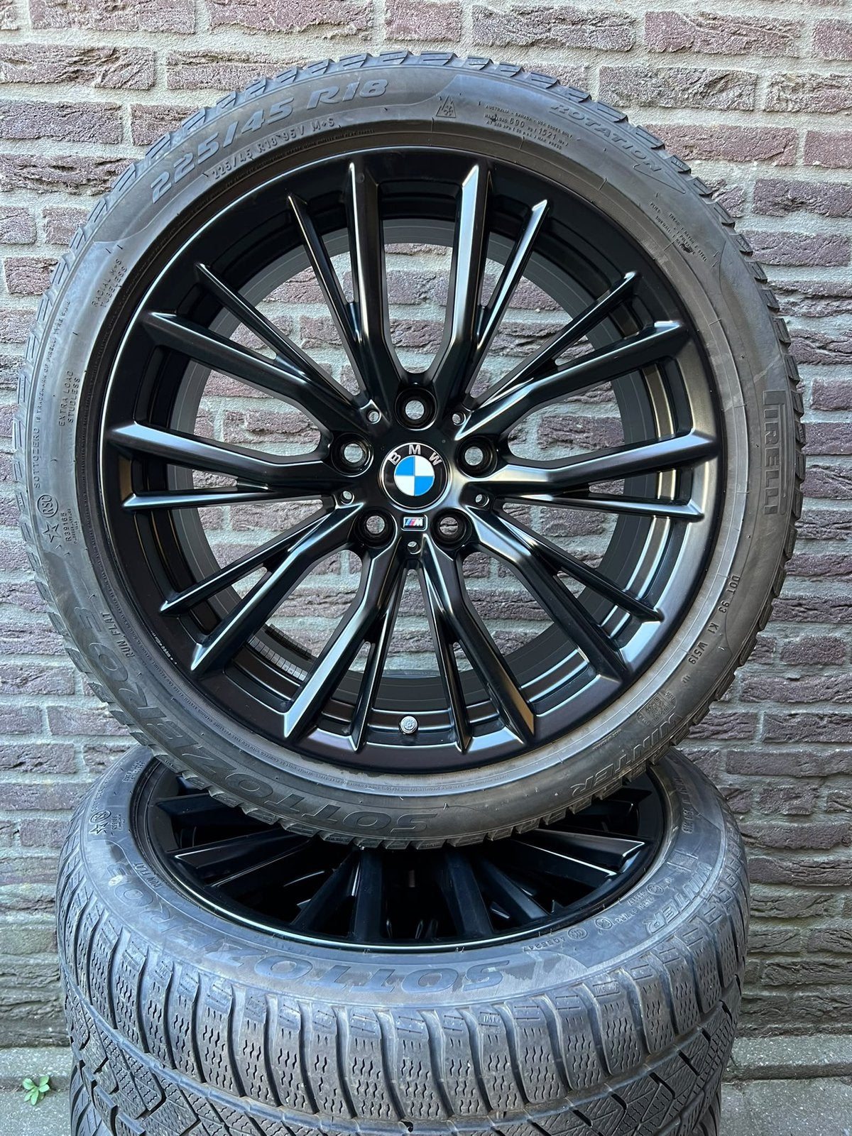 Orgineel BMW 3 serie G20 G21 lm velgen 796M breedset pirelli, Ophalen, 18 inch, Gebruikt, Banden en Velgen