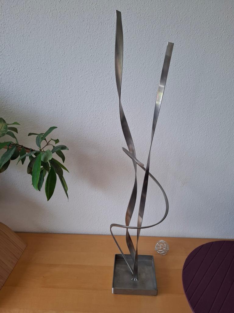 Vintage, tijdloos metalen sculptuur., Ophalen of Verzenden