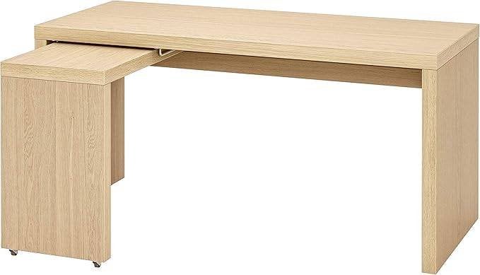 Bureau met uittrekbaar blad., Ophalen, Overige typen, Gebruikt, Bruin