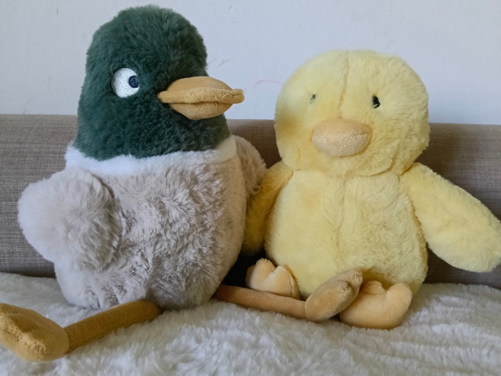 H&M home knuffel eend & kuiken erbij ZGAN, Overige merken, Ophalen of Verzenden, Zo goed als nieuw, Middelgroot (20 tot 80 cm)
