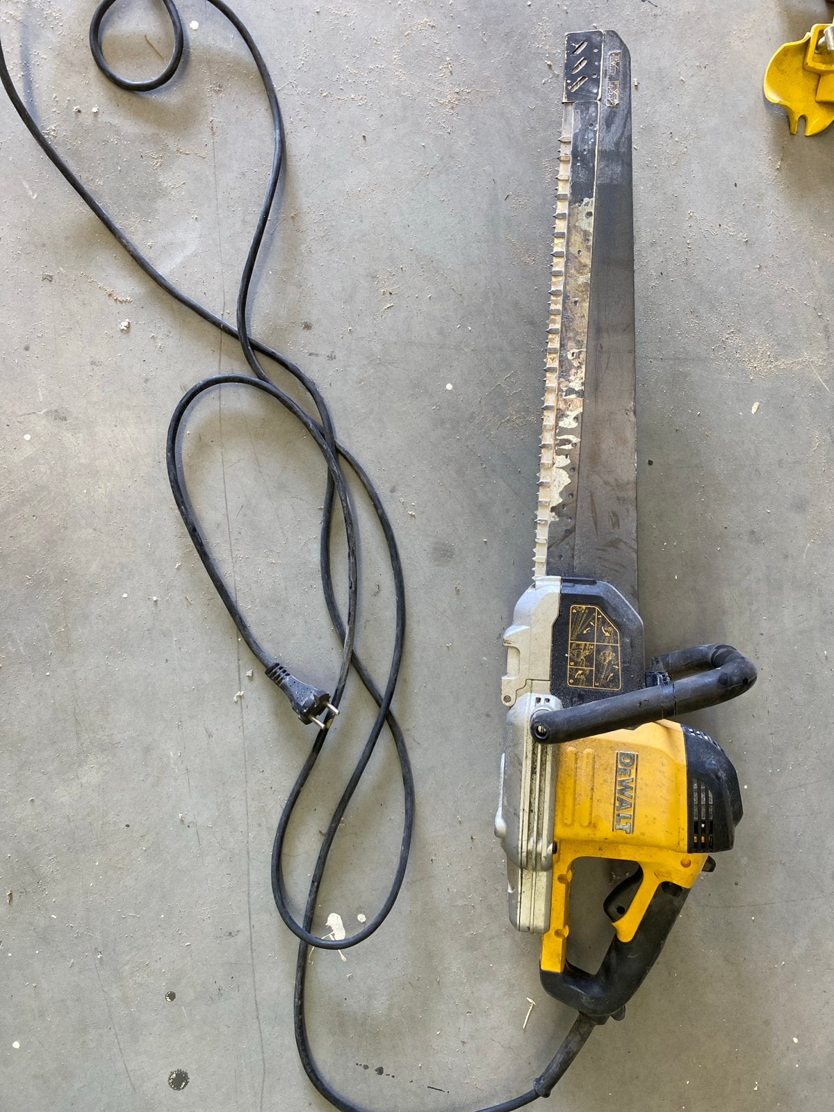 DeWalt DWE399-QS Alligatorzaag 1700W, Ophalen, Gebruikt, 70 mm of meer, Overige typen