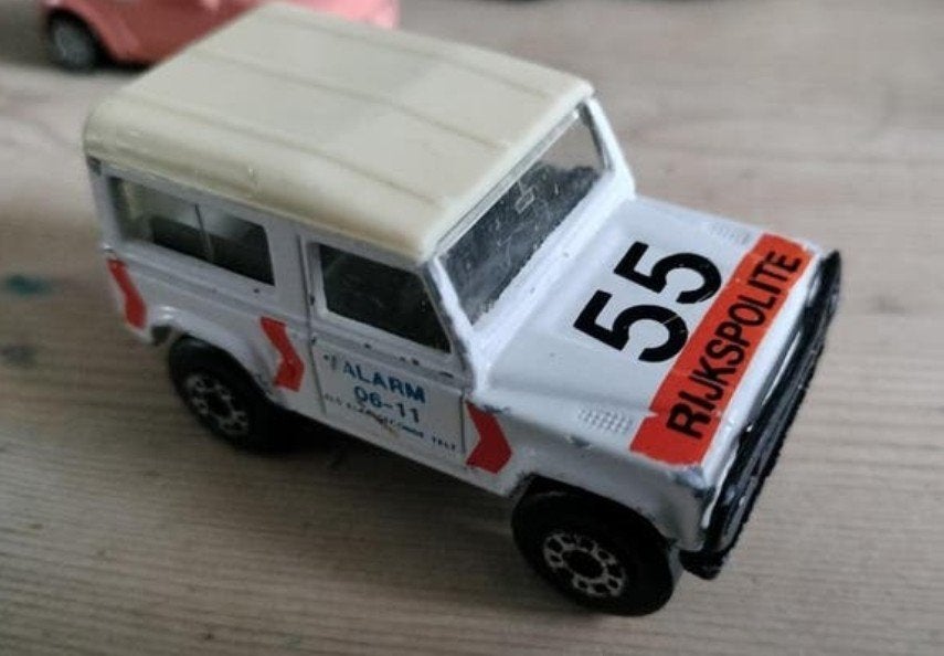 Klassieke matchbox LANDROVER RIJKSPOLITIE, Ophalen of Verzenden, Gebruikt, Auto, Matchbox