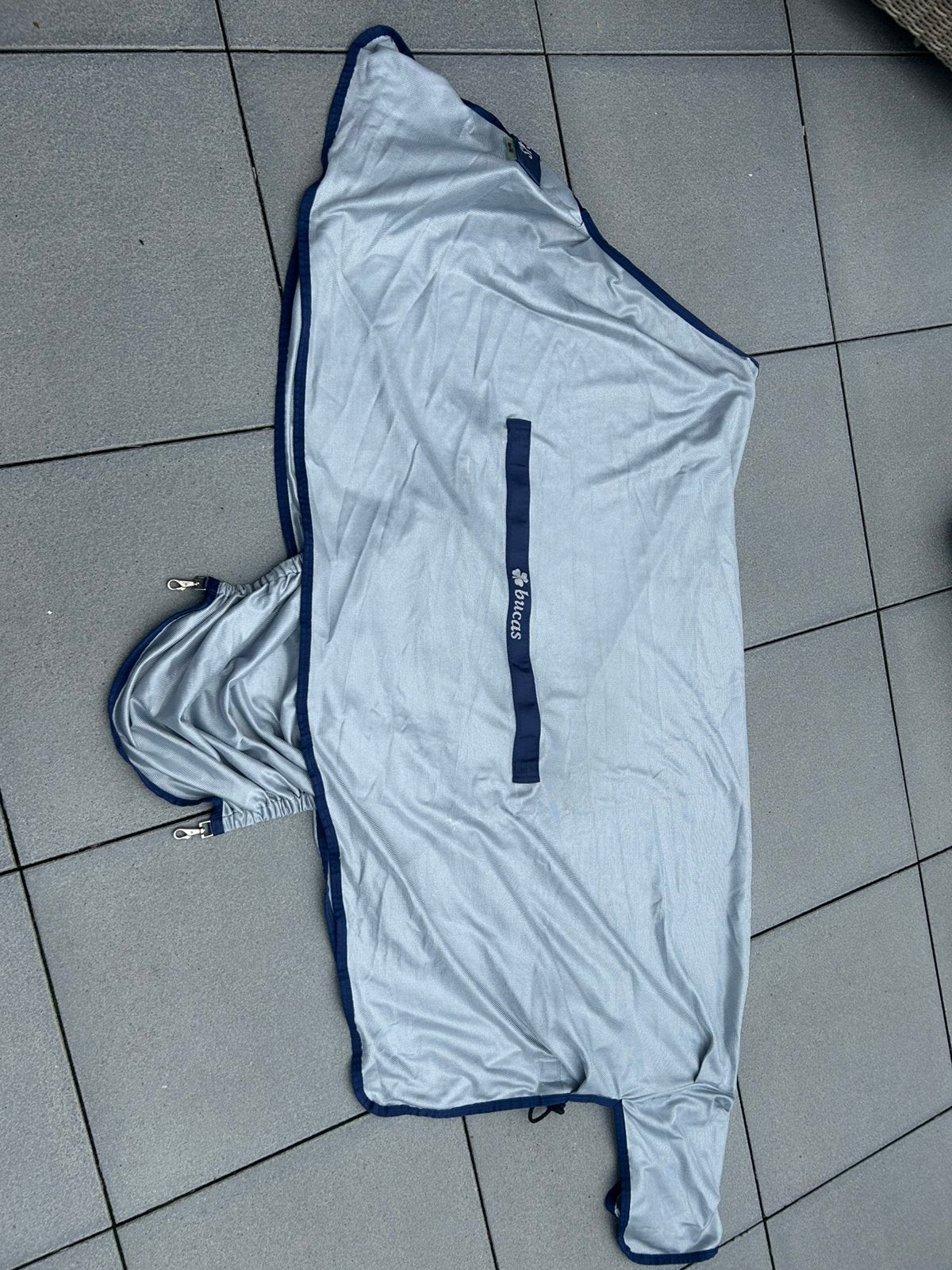 Bucas Buzz-Off vliegendeken - maat 155, Vliegendeken, Zo goed als nieuw, Blauw, Full (L)