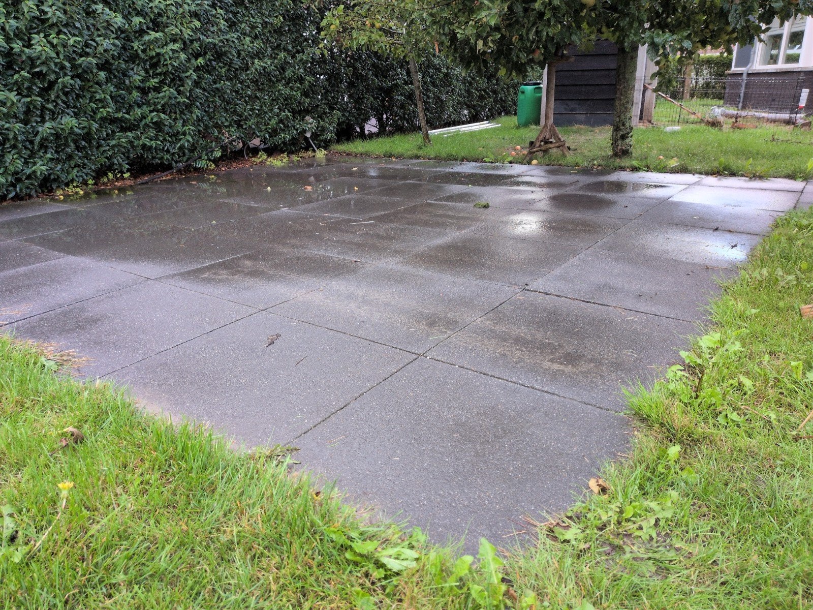 Terrastegels 60x60x6 cm antraciet, Tuin en Terras, Tegels en Klinkers, Ophalen, Gebruikt, Rubber, Minder dan 5 m²