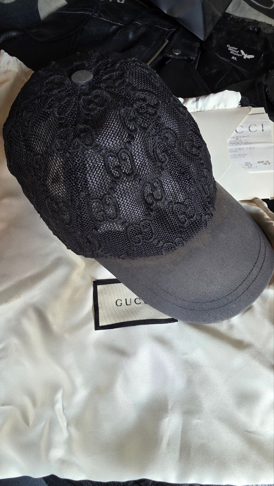 Gucci Pet Zwart Kant XL (59 cm), Ophalen of Verzenden, Gedragen, 58 cm (L, 7¼ inch) of meer, Pet