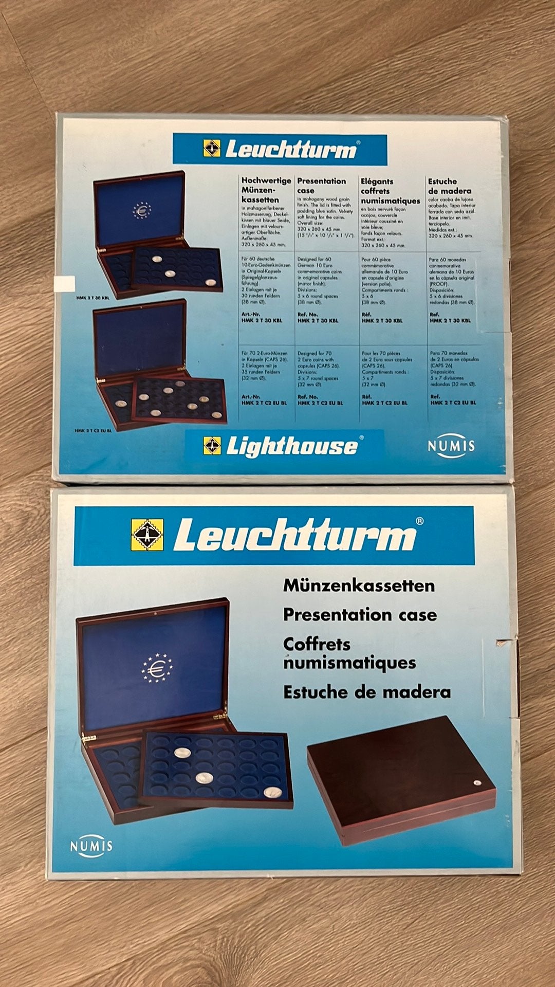 Leuchtturm Volterra Duo Muntcassette - 60 x 10 Euro Munten, Ophalen, Verzamelmap