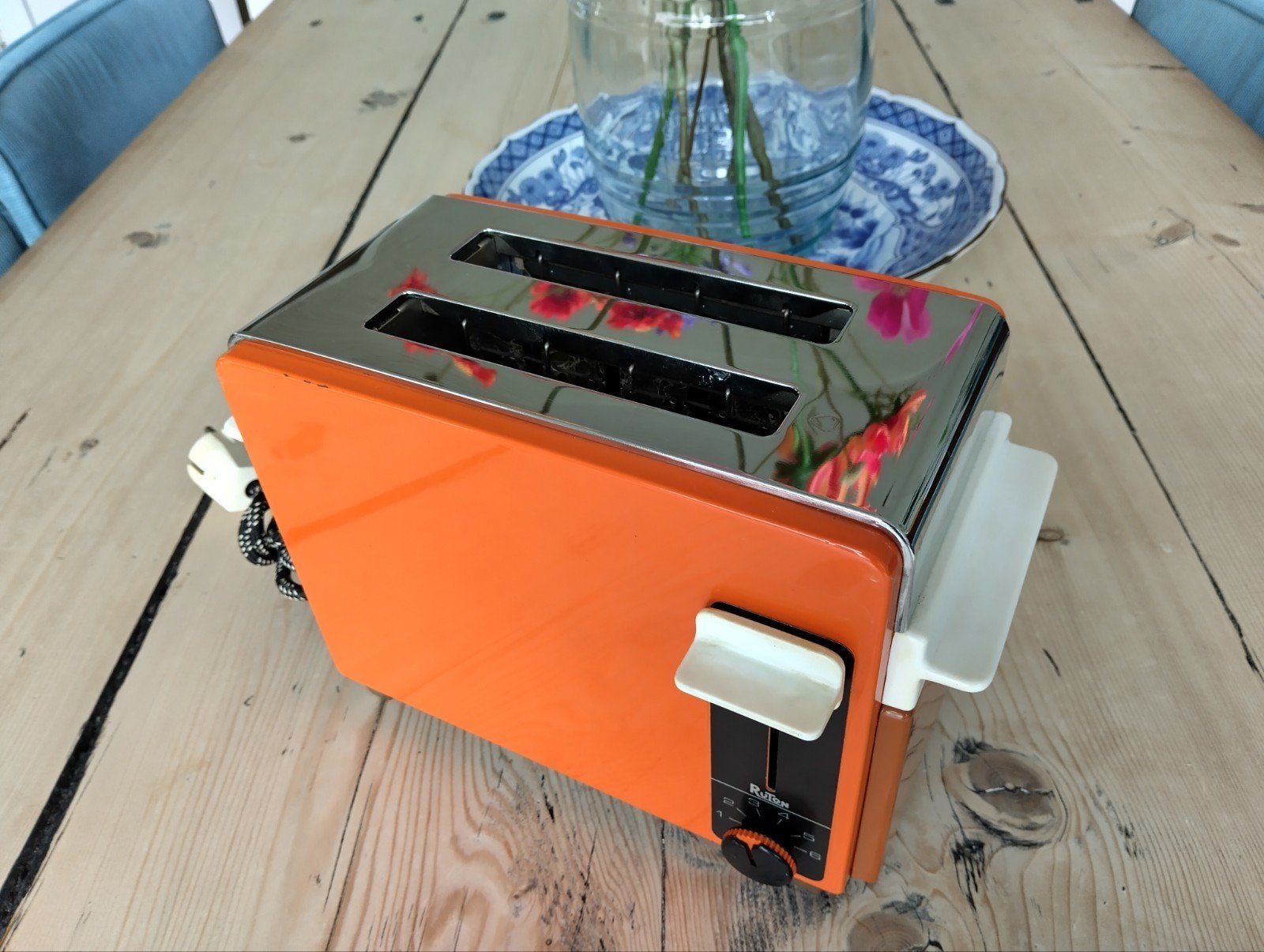 Vintage Ruton R02401 broodrooster - Oranje (Jaren '70), Ophalen of Verzenden