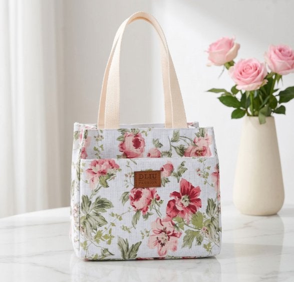 Geïsoleerde Lunchtas Roze Bloemen (NIEUW), Ophalen of Verzenden, Nieuw, Roze, Shopper