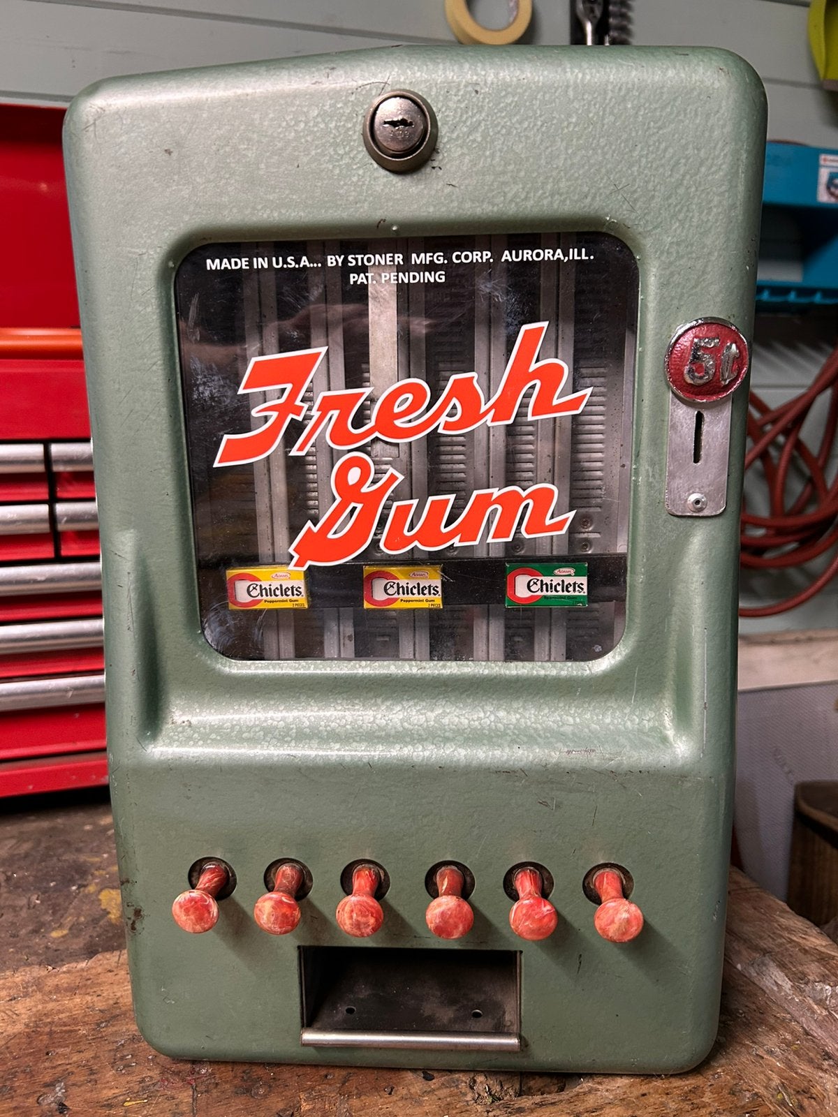 Mooie kauwgom automaat, Ophalen of Verzenden, Zo goed als nieuw