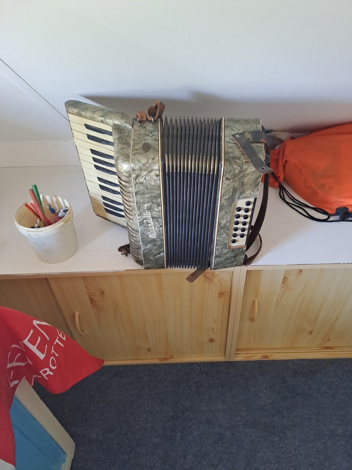 Vintage Mirandelli Accordeon - Toetsaccordeon, Muziek en Instrumenten, Accordeons, Ophalen of Verzenden, Gebruikt, Overige merken