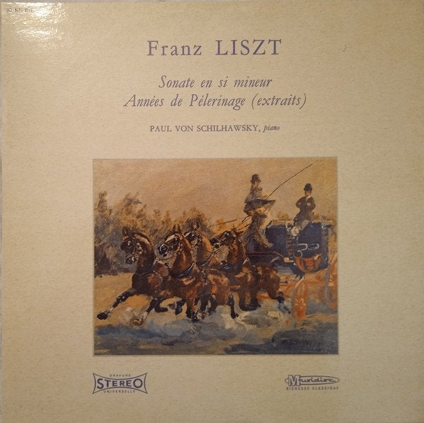 Frans Liszt - Sonate en si mineur - Paul Schilhawsky, piano, LP, Kamermuziek, Ophalen of Verzenden, Zo goed als nieuw