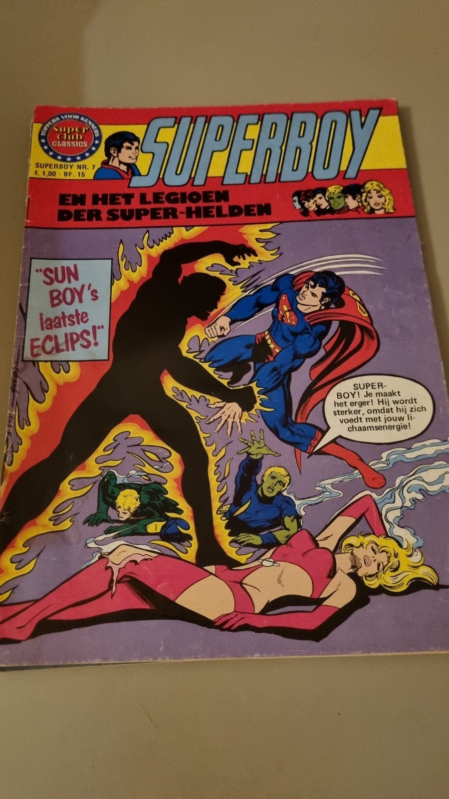 Superboy en het Legioen der Super-Helden nr. 7, Eén stripboek, Ophalen of Verzenden, Gelezen, Jerry Siegel