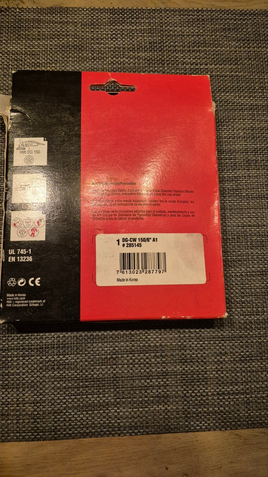 Hilti DG-CW 150/6" Diamant Topfscheibe (nieuw), Ophalen of Verzenden, Nieuw, Overige typen, Hilti