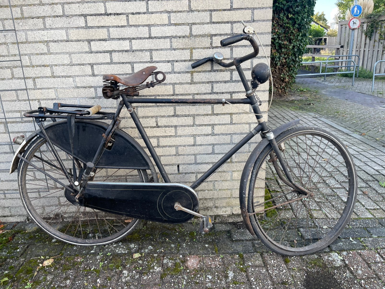 Historische Union herenfiets, 55 tot 59 cm, Ophalen, Terugtraprem, Jaren '40