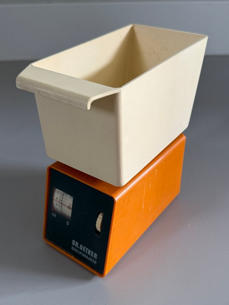Retro Vintage Dr Oetker Keukenweegschaal Backwaage jaren 70, Verzamelen, Retro, Ophalen of Verzenden, Huis en Inrichting