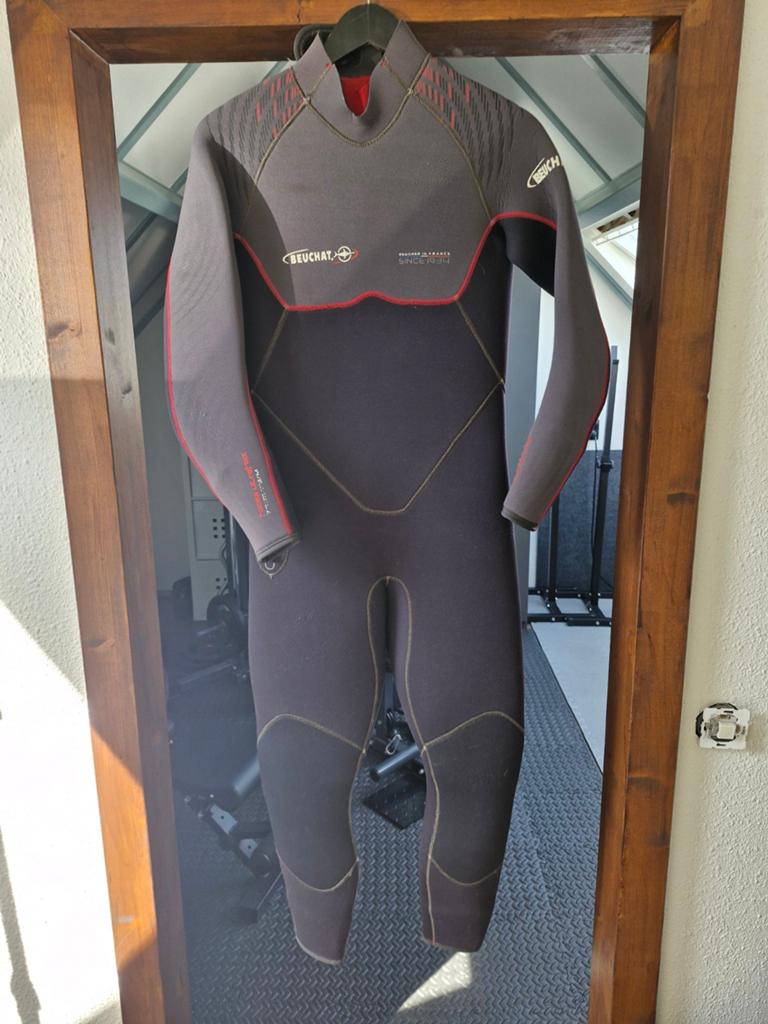 Beuchat heren duikpak 7mm maat 3/M, Watersport en Boten, Duiken, Ophalen, Gebruikt, Duikpak