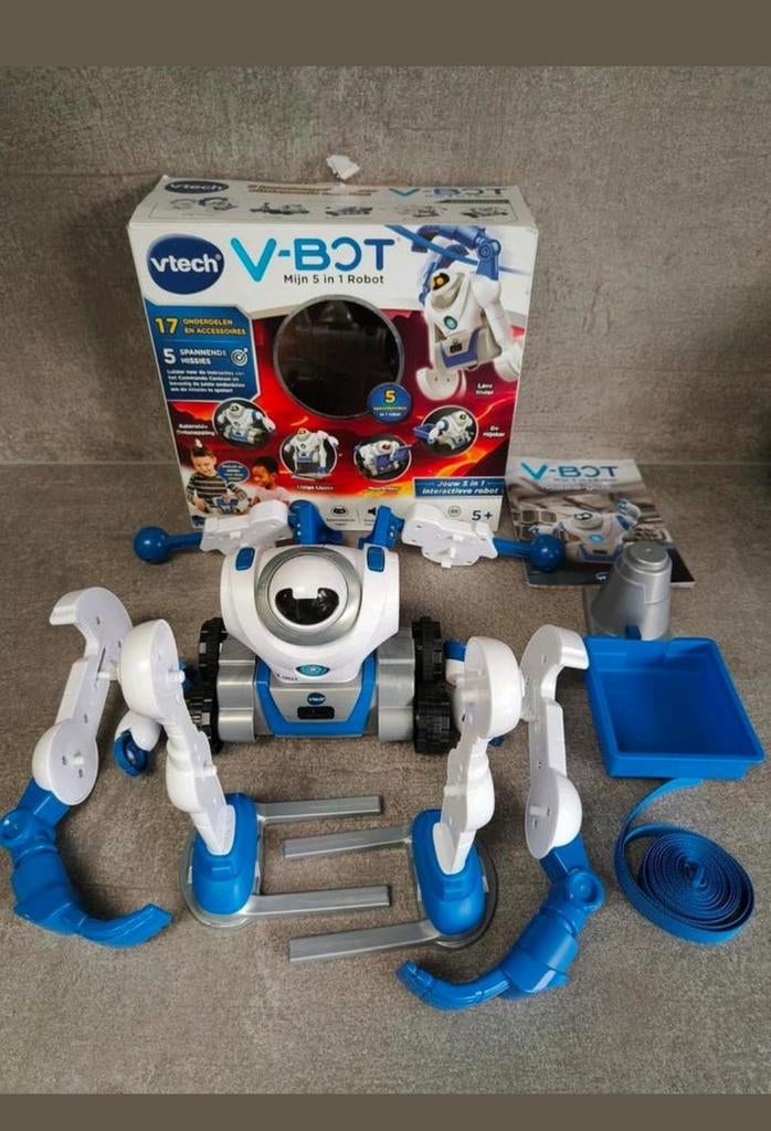 VTech V-Bot robot - 5 modellen in 1, compleet, Kinderen en Baby's, Speelgoed | Vtech, Ophalen of Verzenden