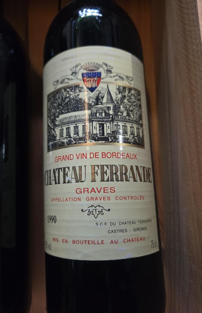 Château Ferrande 1990 Bordeaux, Ophalen of Verzenden, Frankrijk, Rode wijn