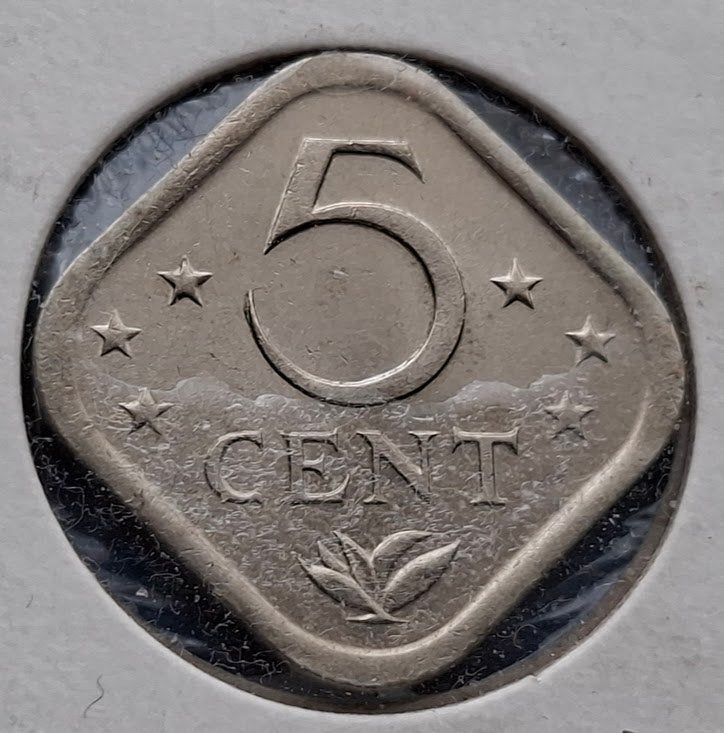 Nederlandse Antillen 5 cent - 1980 UNC, Postzegels en Munten, Munten | Nederland, Verzenden, Koningin Juliana, 5 cent, Losse munt