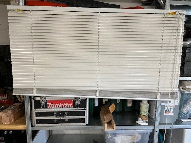 Luxaflex jaloezieën, Huis en Inrichting, Ophalen, Jaloezie, Wit, 117 cm