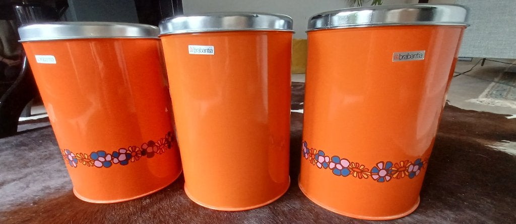 Vintage Brabantia bussen, Ophalen, Gebruikt, Voorraadpot, Overige materialen