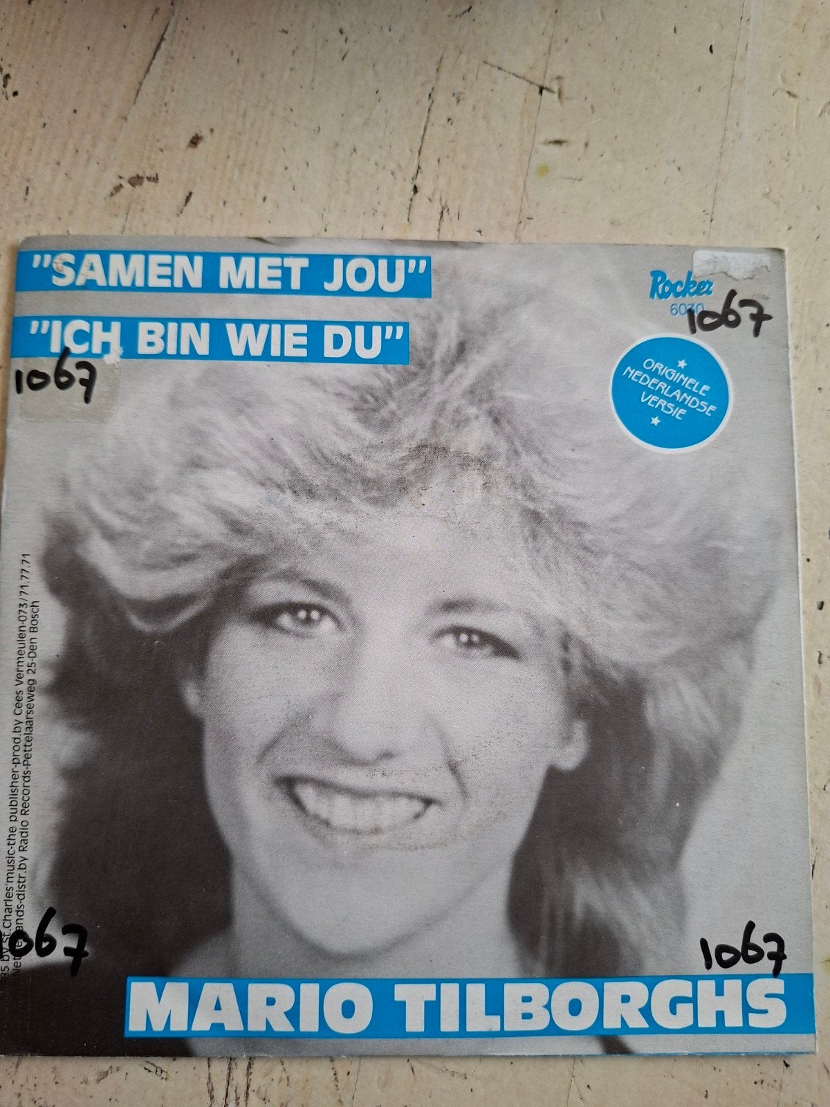 Mario Tilborghs - Samen Met Jou / Ich Bin Wie Du (7 inch), Cd's en Dvd's, Gebruikt, Originele persing, 7 inch, Ophalen of Verzenden