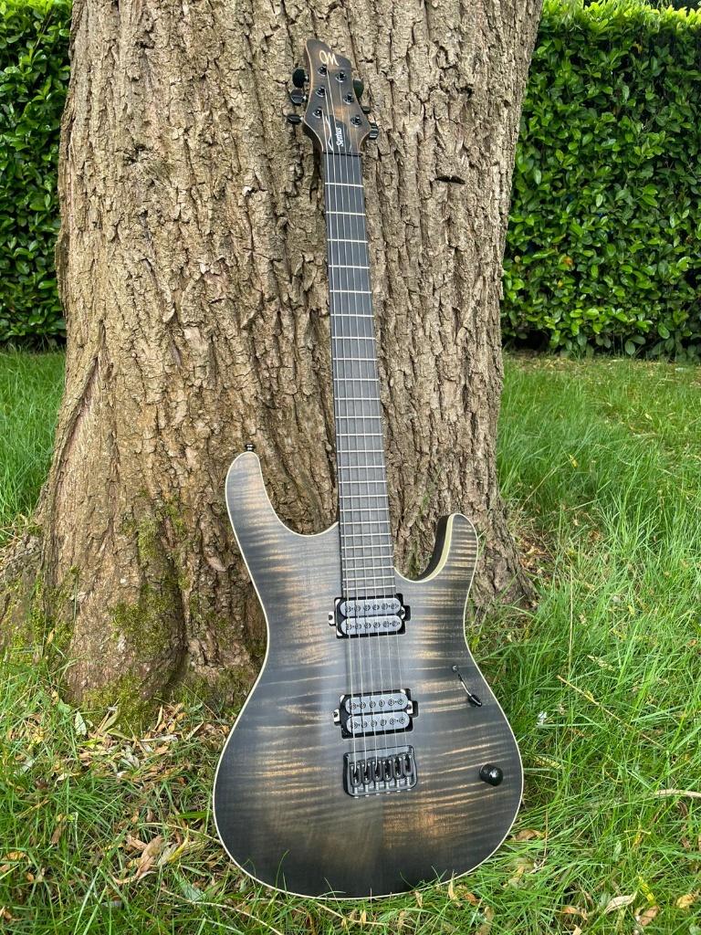 Mayones Setius 2021 met bare knuckle WARPIGS!, Muziek en Instrumenten, Snaarinstrumenten | Gitaren | Elektrisch, Ophalen, Zo goed als nieuw