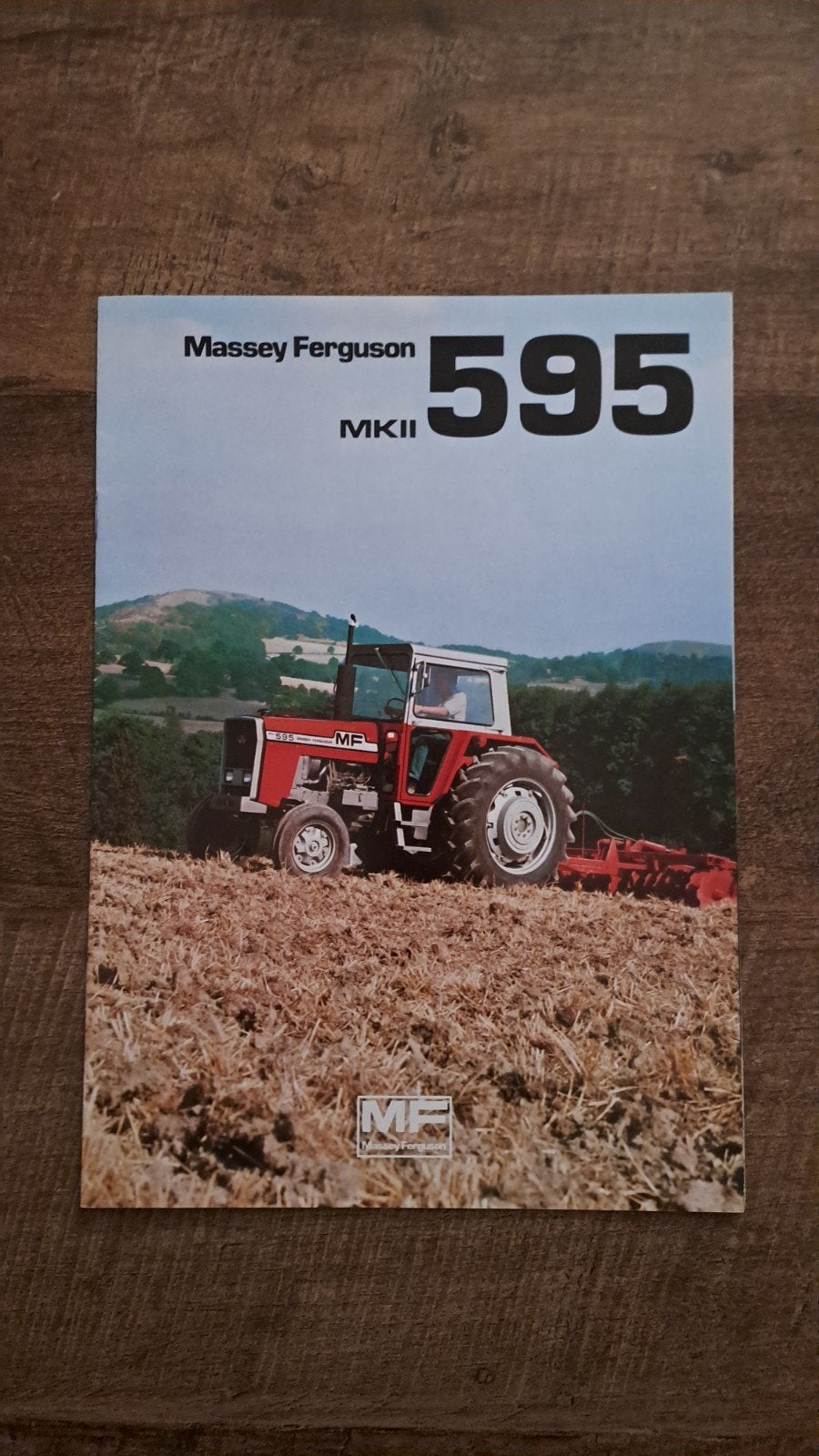 folder MF Massey Ferguson MKII 595 tractor, trekker, Ophalen of Verzenden, Zo goed als nieuw, Folder